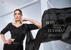 Midnight Black Two-Tone Satin Silk Saree with Sequin Embellished Blouse – 24904